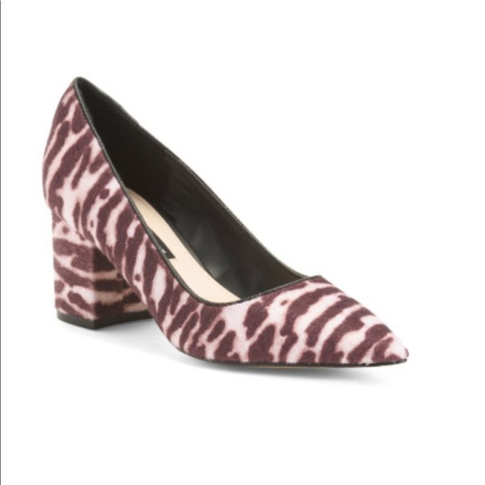 NWT Nine West Tiger Print Block Heels!